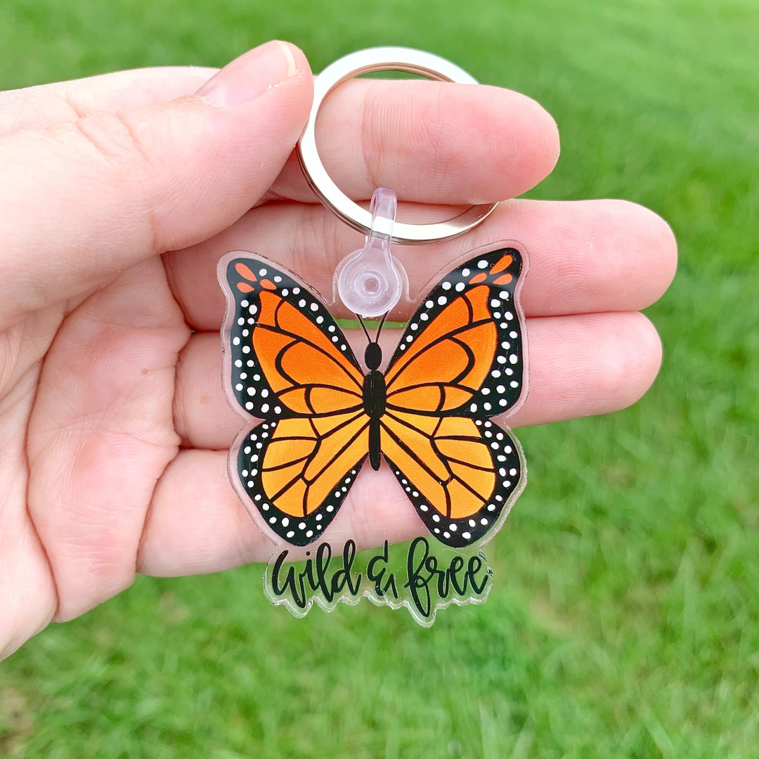 Butterfly Key Chain Keychain Gift Idea Gardener Gift Etsy