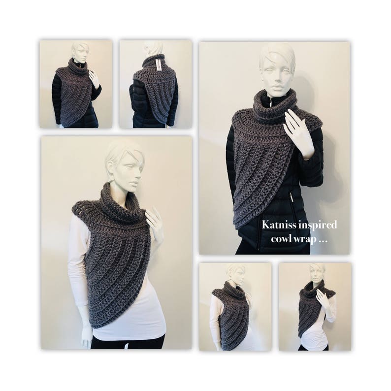 Katniss Inspired Cowl Wrap Top... image 9