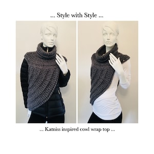 Katniss Inspired Cowl Wrap Top... image 1