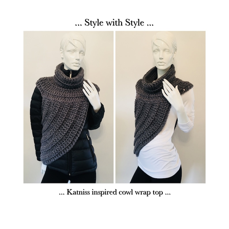 Katniss Inspired Cowl Wrap Top... image 1