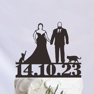 African American Wedding Cake Topper,Afro Wedding Cake Topper,Afro Plus Sized Couple Wedding Cake Topper,Black Couple Cake Topper C372