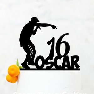 Singer Birthday Cake Topper , Rap Singer Cake Topper ,Performer Cake Topper, Rapper Party Decoration, Rapping Birthday Cake Topper B020