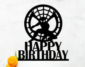 Hero Birthday Cake Topper , Spider-man Birthday Cake Topper ,Super Hero Party Decoration, Birthday Cake Topper B017