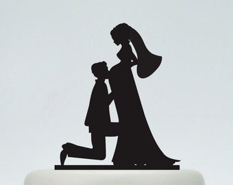 Pregnant wedding cake topper,Bride and Groom Silhouette Cake Topper,Custom Cake Topper,Unique Cake Topper,Rustic Cake Topper P110