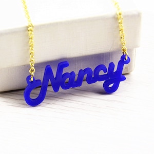 Acrylic Name Necklace,Custom Necklace,Acrylic Necklace,Personalized Necklace,Christmas gift N017