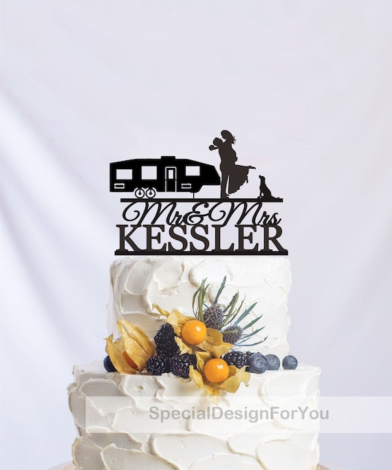 Décoration De Gâteau En Forme De Tente De Mariage Camping-car