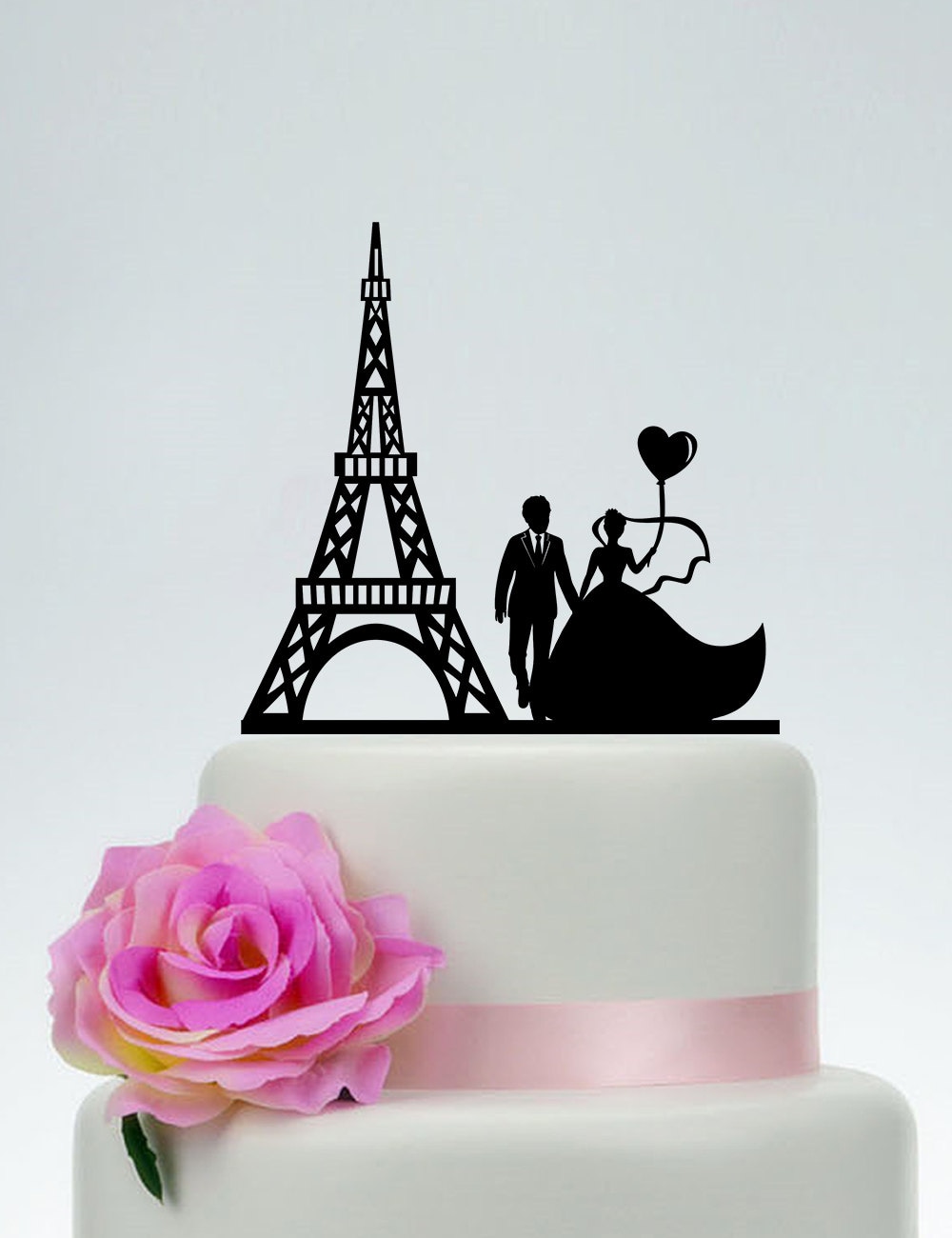 Gateaux De Mariage De La Tour Eiffel Cake Topper Marie Et Etsy
