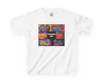 Kids Elephant Graphic Tee: Trunks Up Safari Playwear