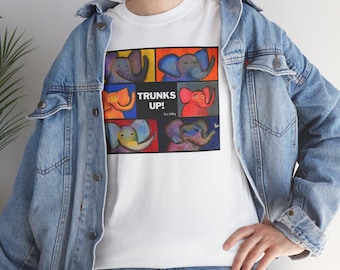 Trunks Up Elephant Tee Elephant Graphic T-Shirt