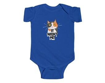 Cute Critters Art Baby Bodysuit: Cat, Dog, Elephant Infant Onesie