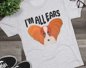 I'm All Ears Cute Papillon Tee Dog T-Shirt