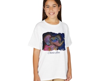 Choose Love Elephant Kids T Shirt Calm Mindfulness Tee