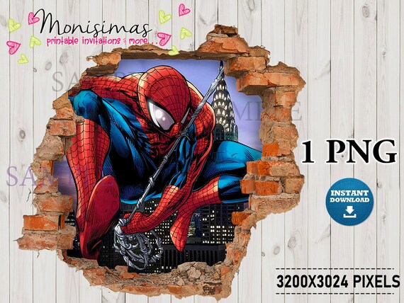 spiderman png clipart alta resolucion etsy