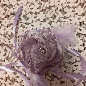 Blumen Choker Halskette, Handgemachte Blumen Choker, Stoff Blume Choker, Elegante Blume, Lila Choker, Für Frauen, Blumen Band Choker