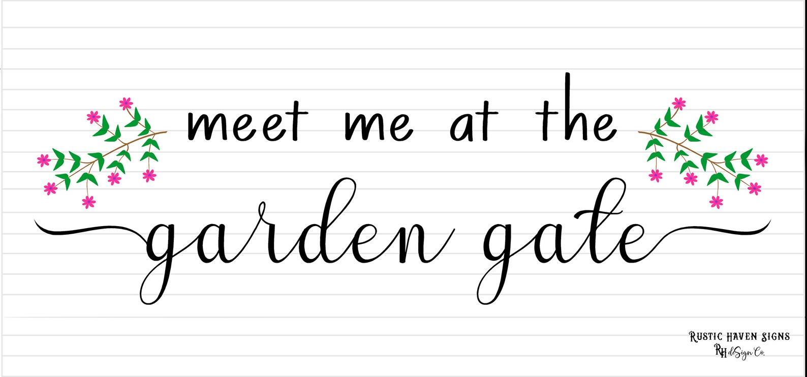 Meet Me At The Garden Gate SPSU0016 Digital Image DIY Etsy