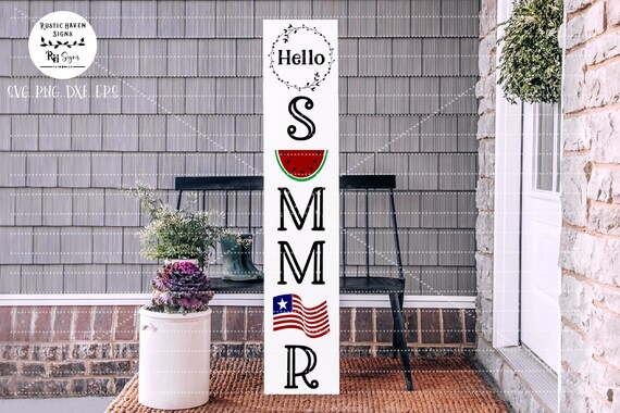 Download Svg Hello Summer XXL Vertical SPSU0038 Commercial Digital | Etsy