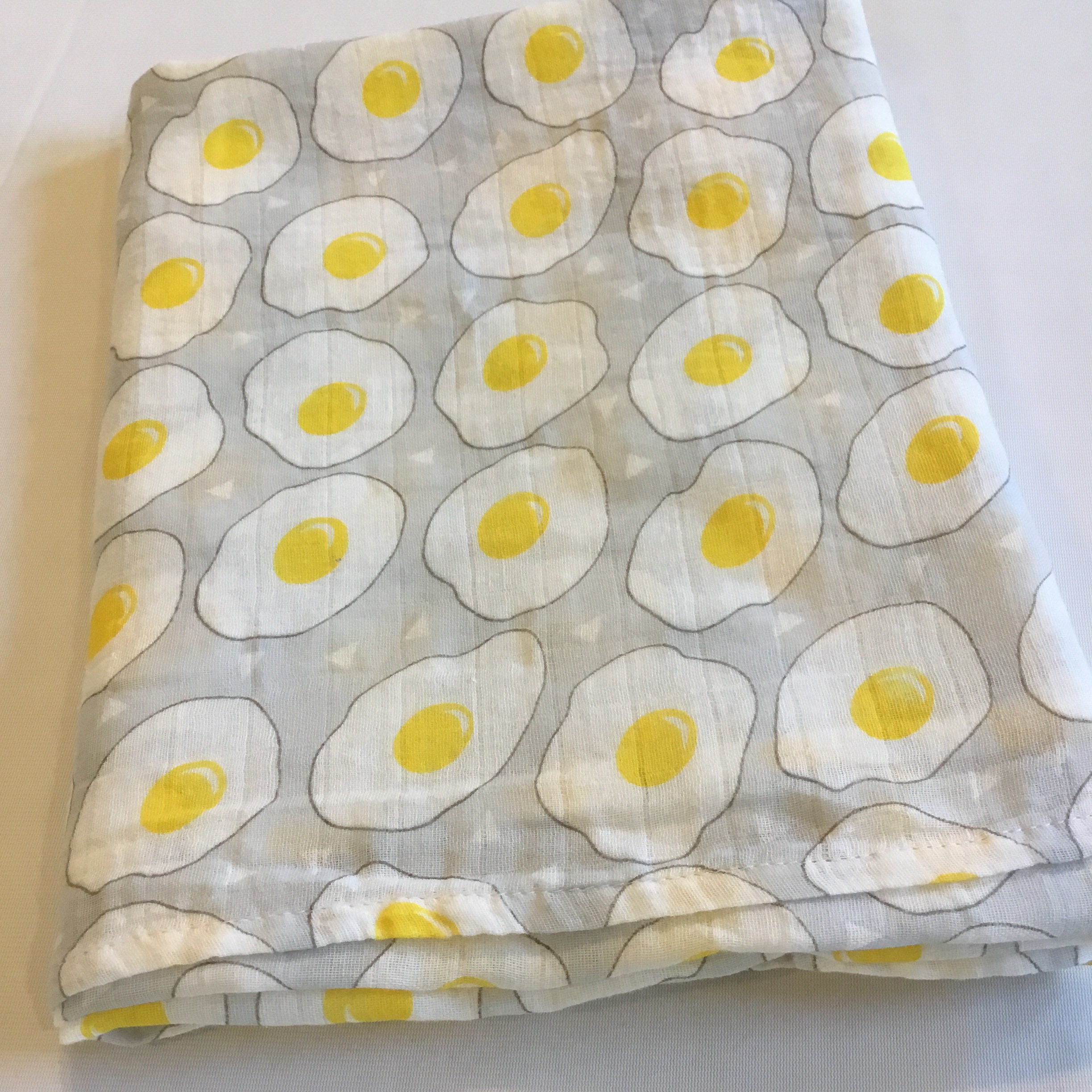 Muslin swaddles, fried egg baby blanket, double gauze cotton, blanket
