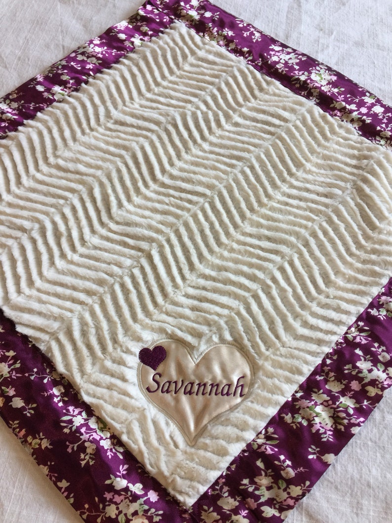 Lovey Silky Blanket Newborn Baby Blanket Custom Baby Etsy