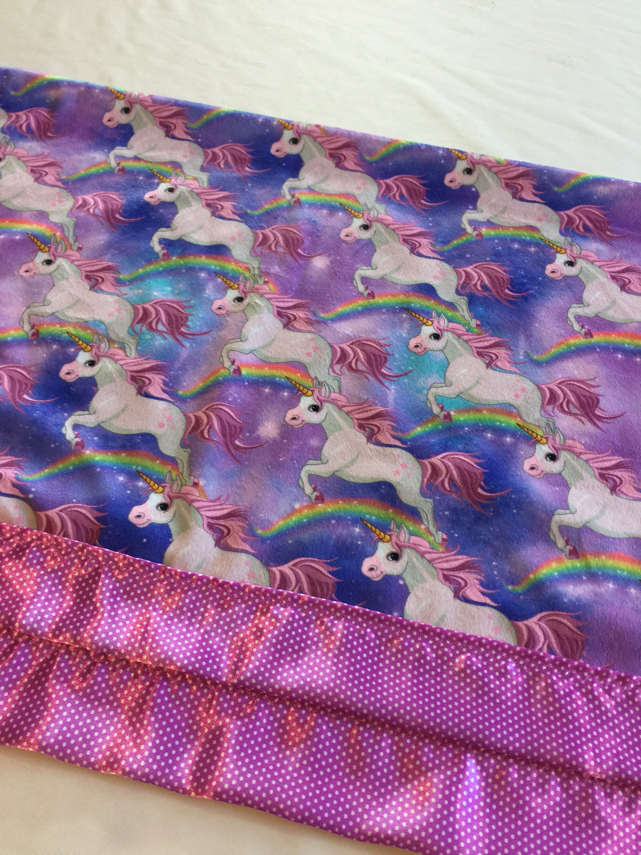 Baby Blanket, unicorn blanket, Minky Blanket, Silky Blanket, plush