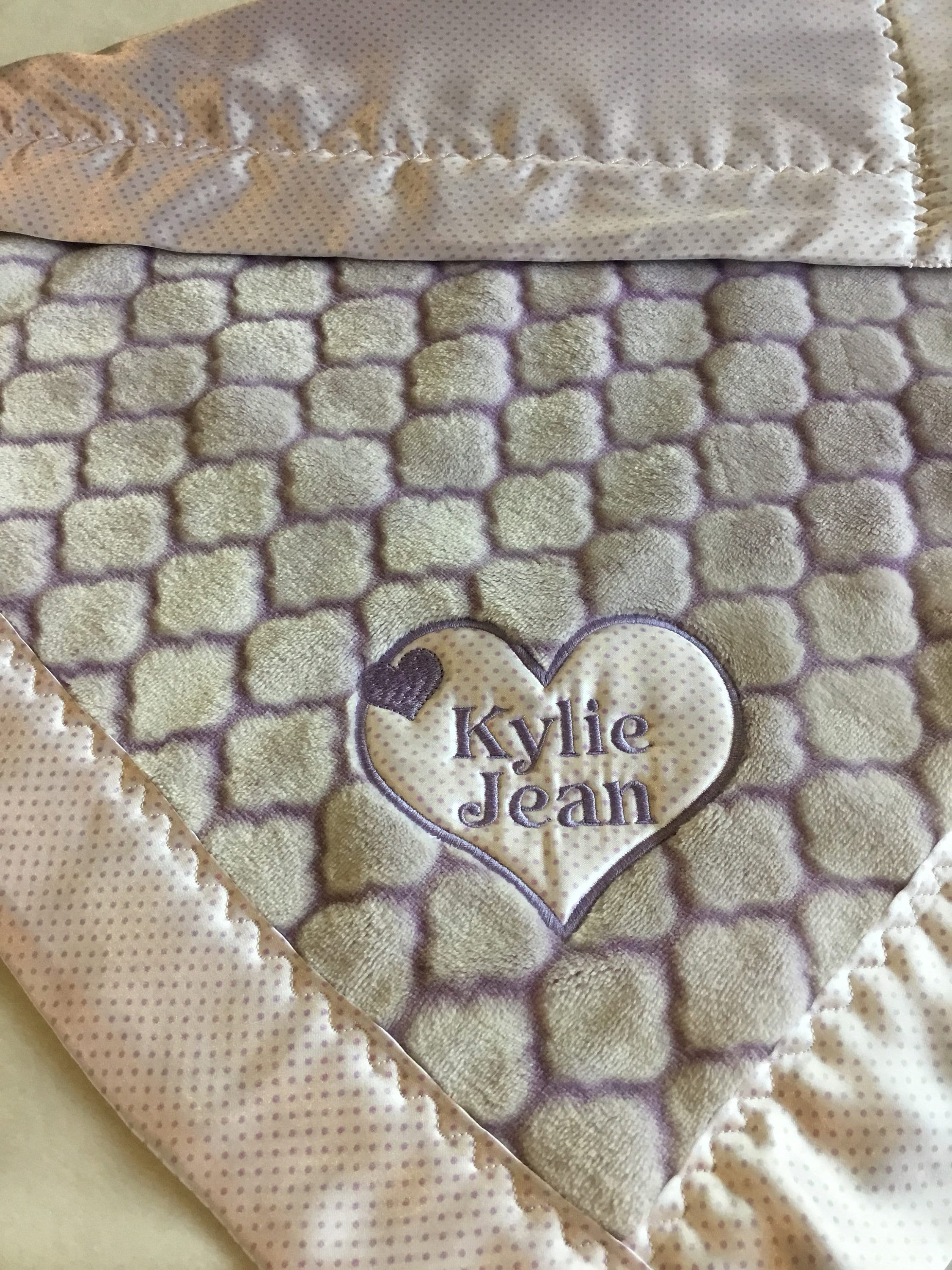 Lovey, silky blanket, newborn travel blanket, Custom baby blanket