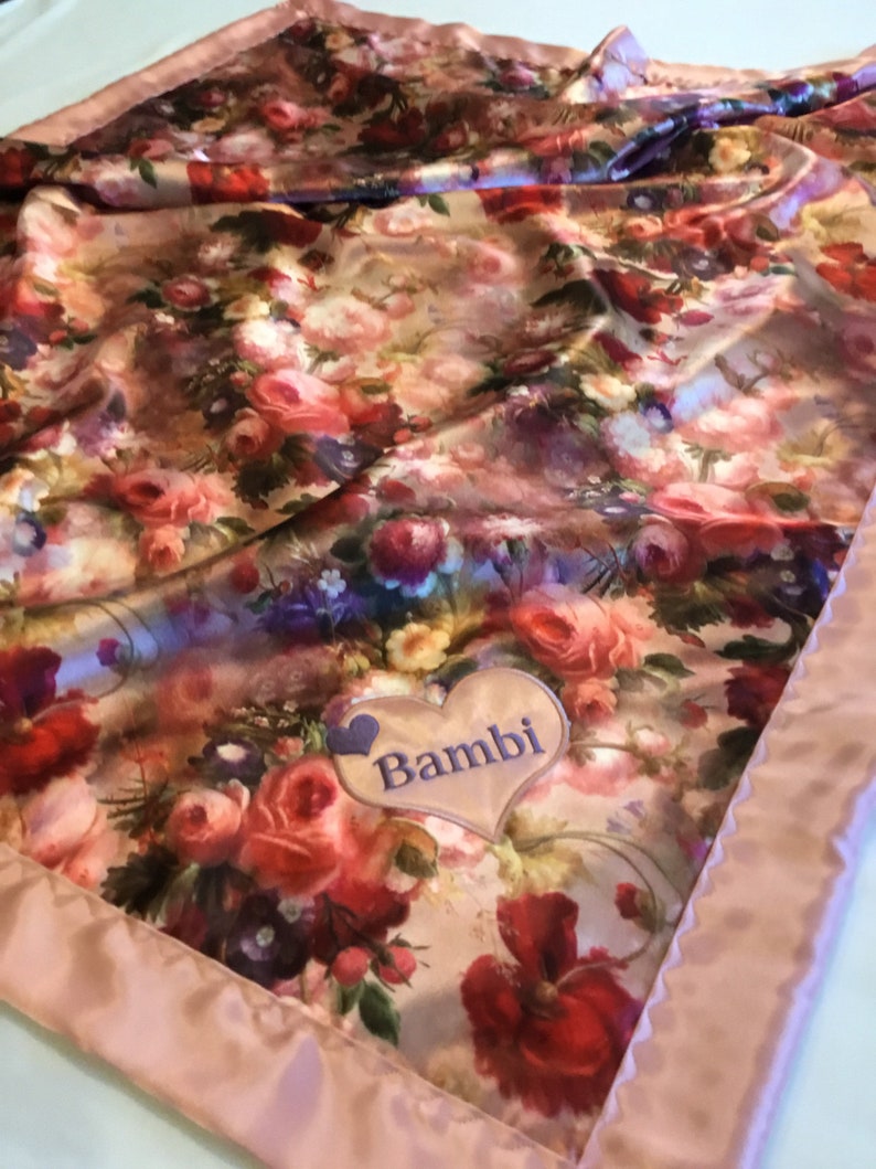 Baby Blanket Silky Baby Blankets Lovey Personalized Baby Etsy