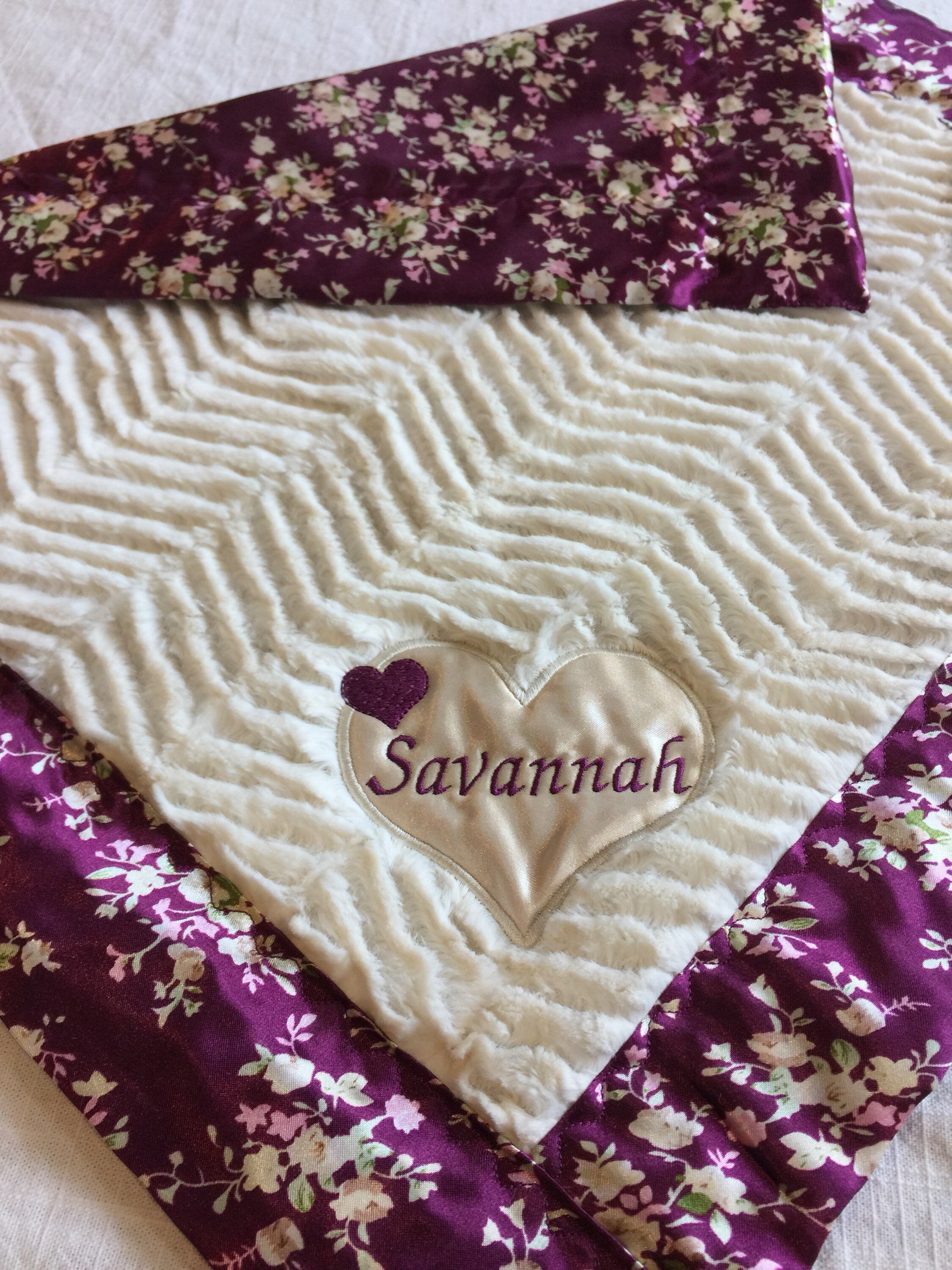 Lovey Silky Blanket Newborn Baby Blanket Custom Baby Etsy