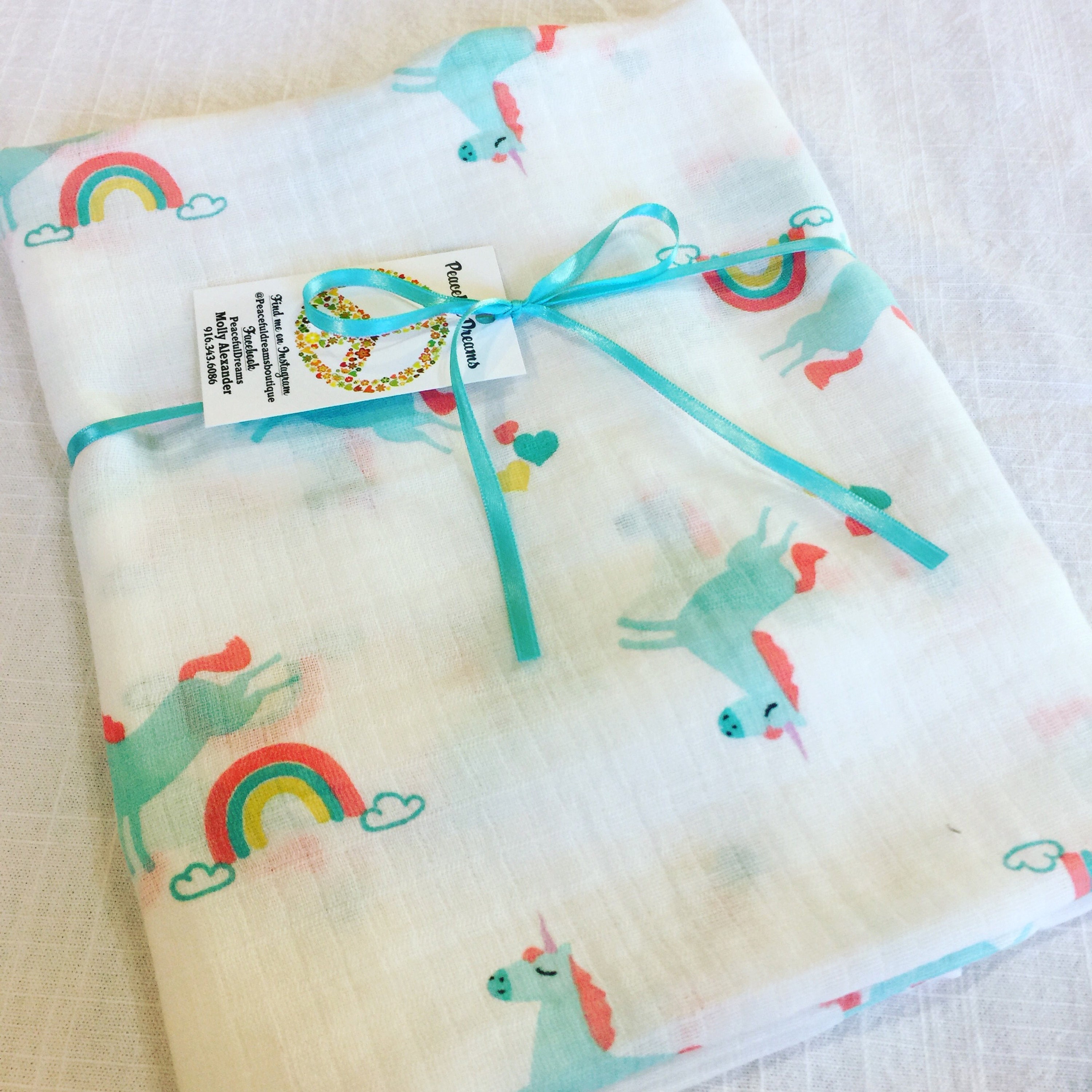 unicorn baby swaddle