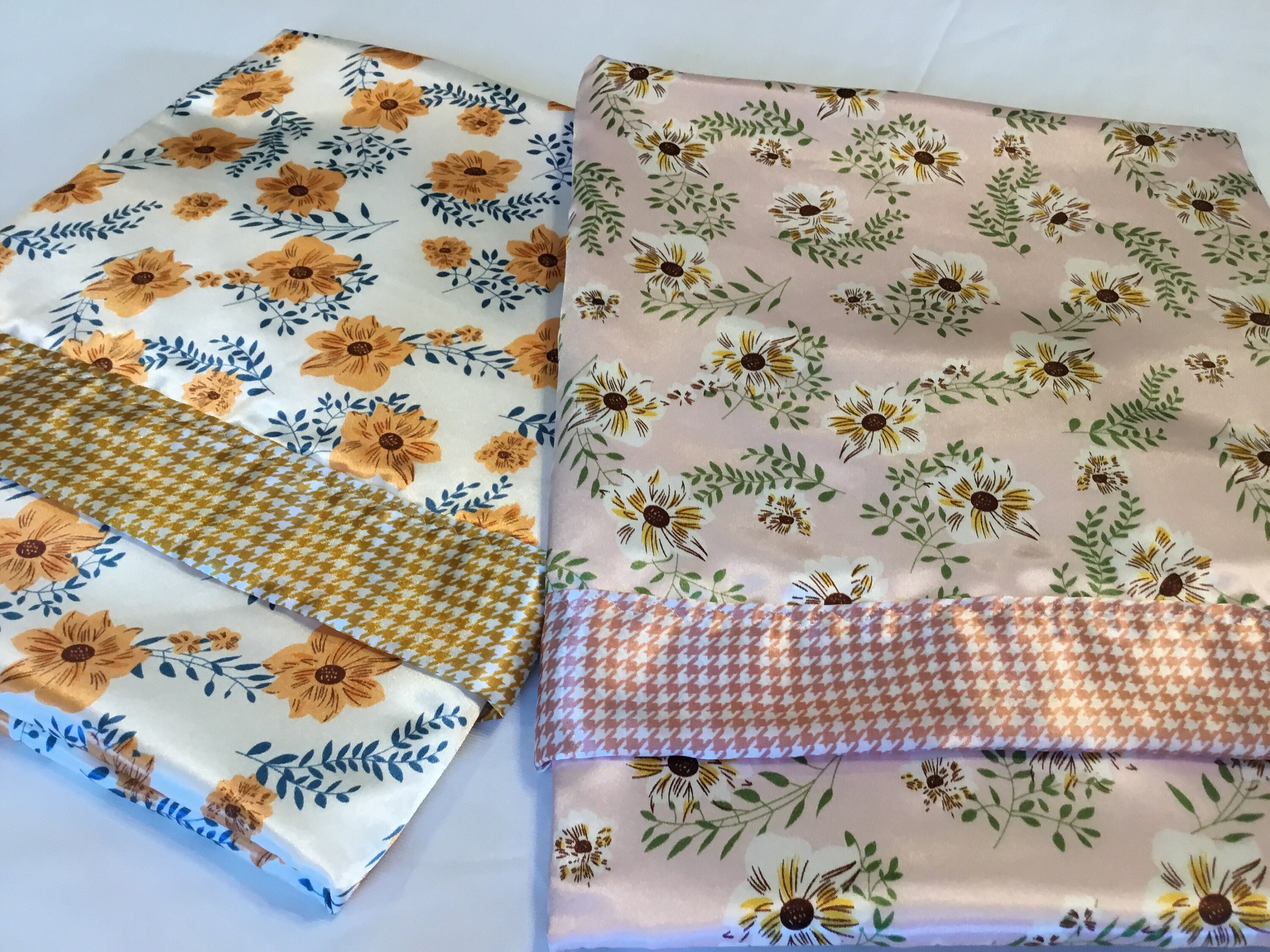 Floral Silky Baby Blanket, measures 30x40, floral silky front/backed