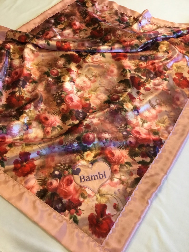 Baby Blanket Silky Baby Blankets Lovey Personalized Baby Etsy