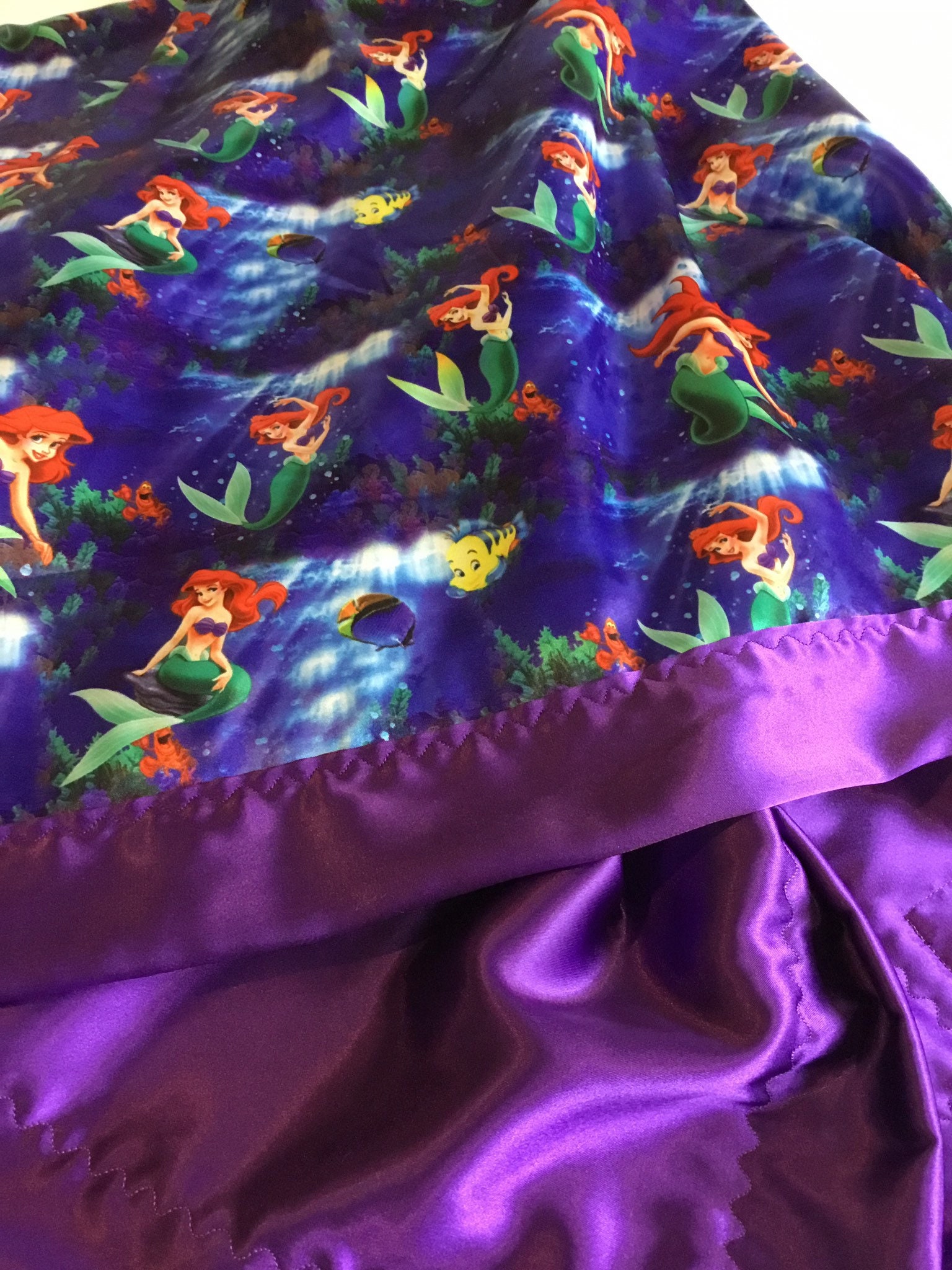Ariel Disney Silky Blanket, this silky blanket measures 40x50, perfect ...