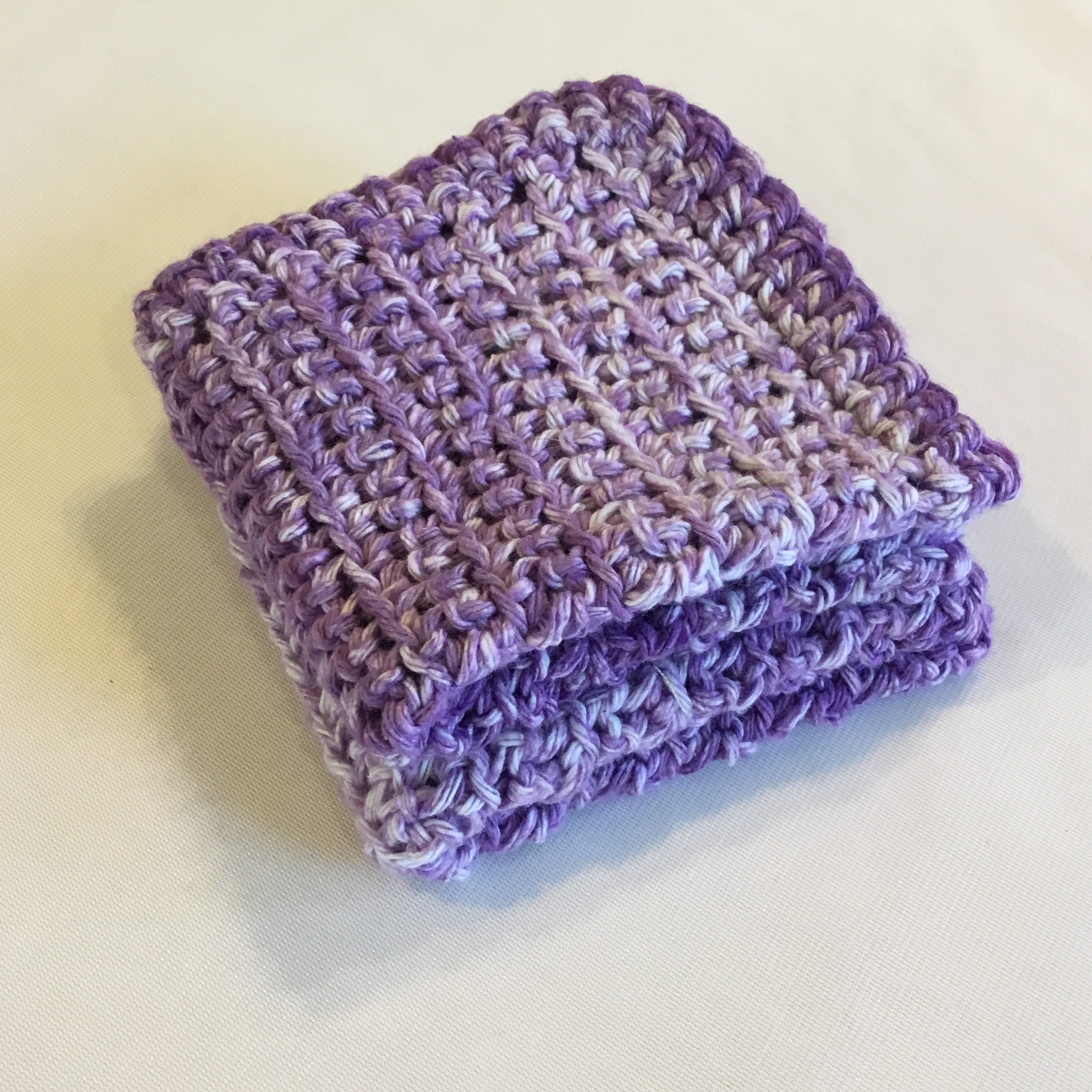 Set of 2, Crochet Dish Cloths, I will ship the colors you see in the