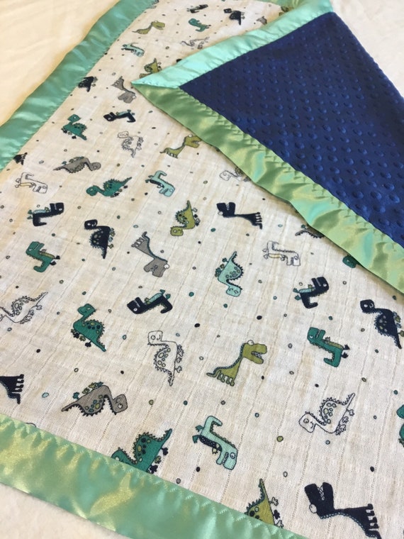 muslin and minky blanket