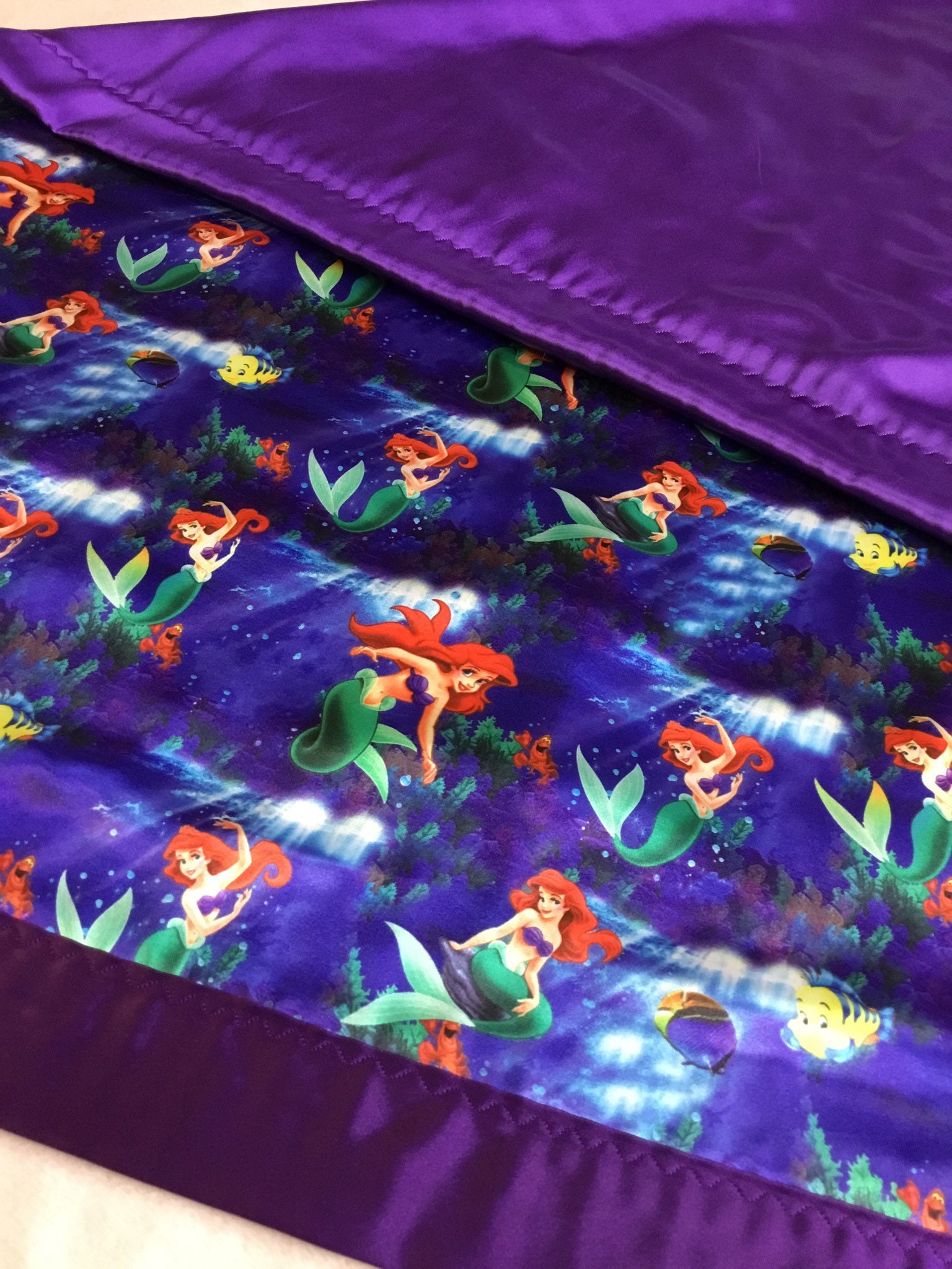 Ariel Disney Silky Blanket, this silky blanket measures 40x50, perfect ...