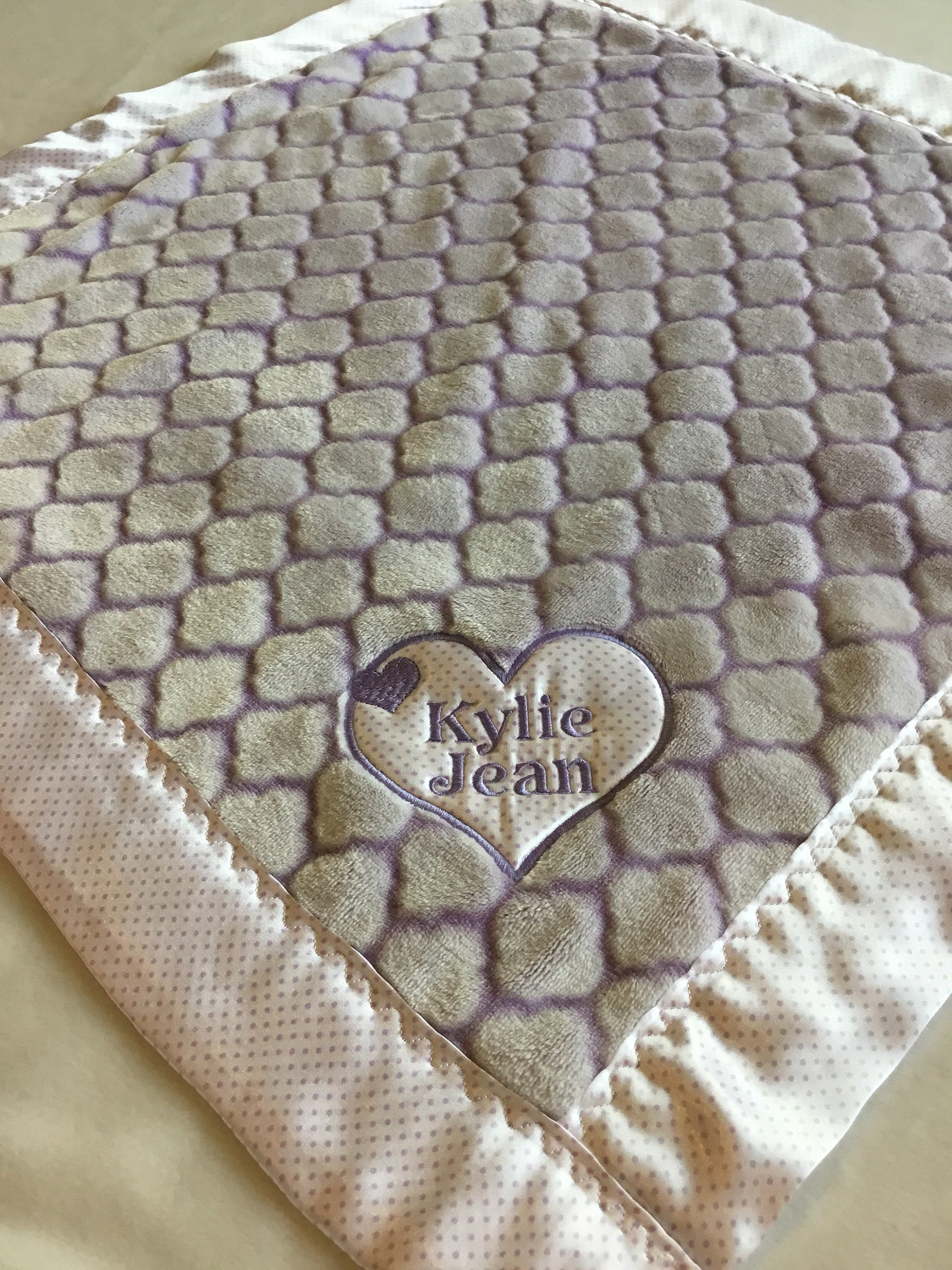 Lovey, silky blanket, newborn travel blanket, Custom baby blanket