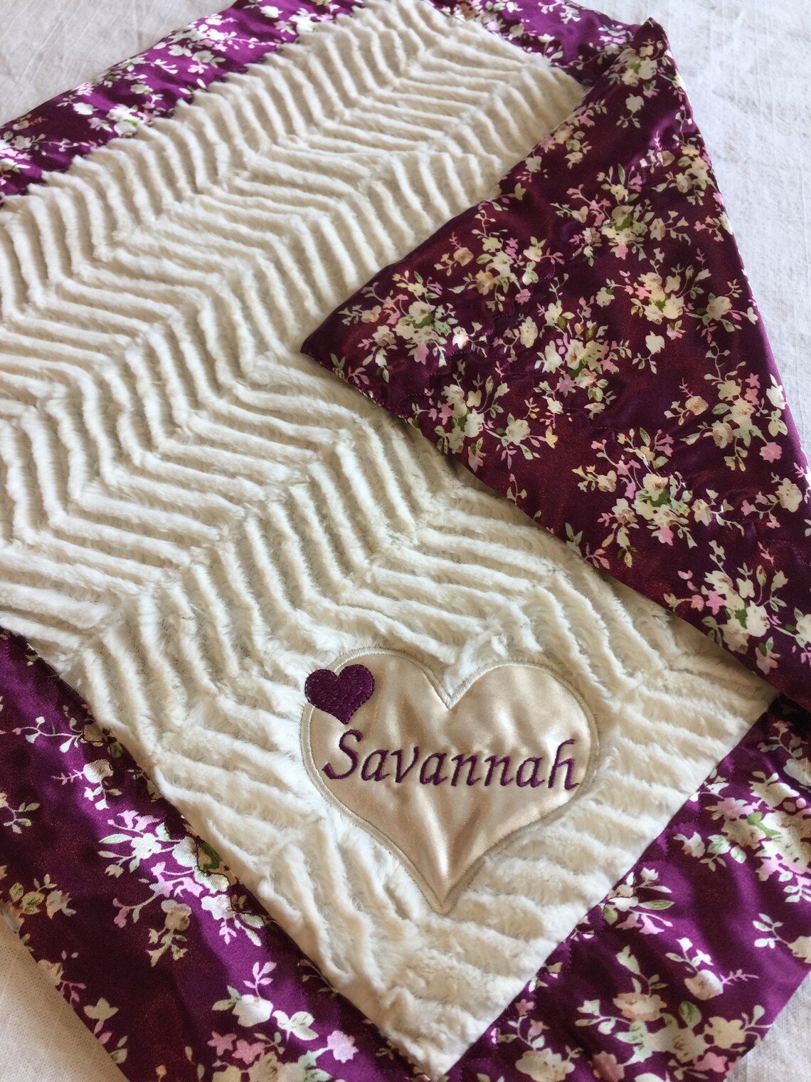 Lovey Silky Blanket Newborn Baby Blanket Custom Baby Etsy
