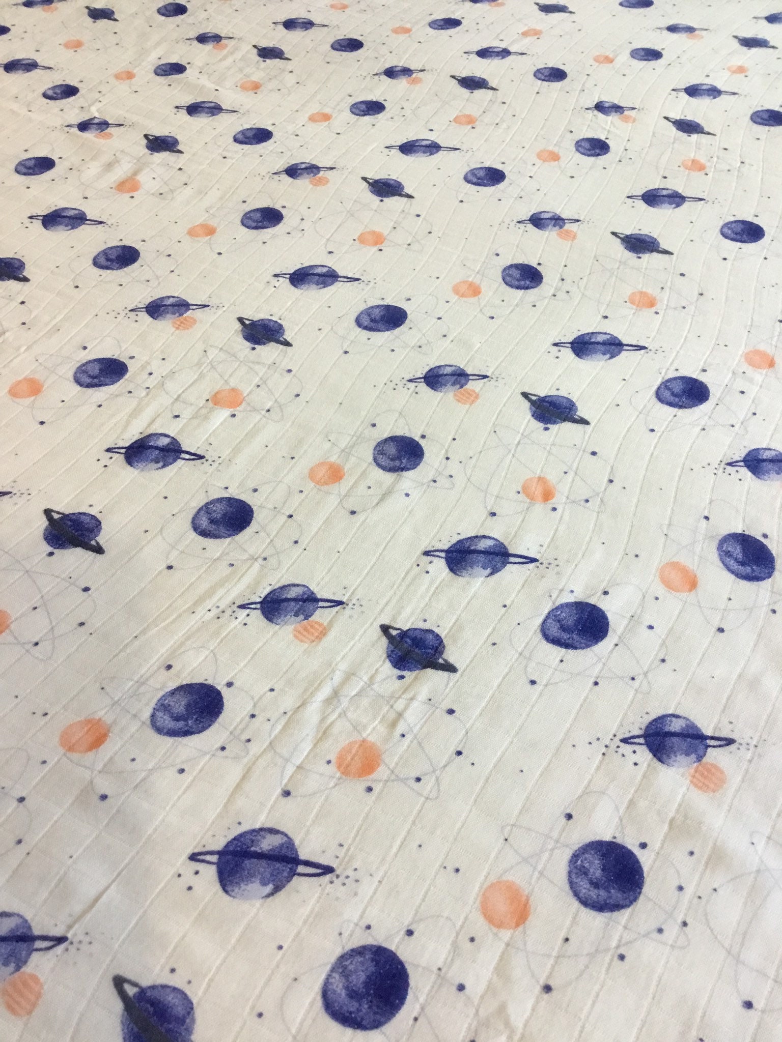 Double gauze swaddle, outer space swaddle, 70 bamboo 30 cotton, Muslin