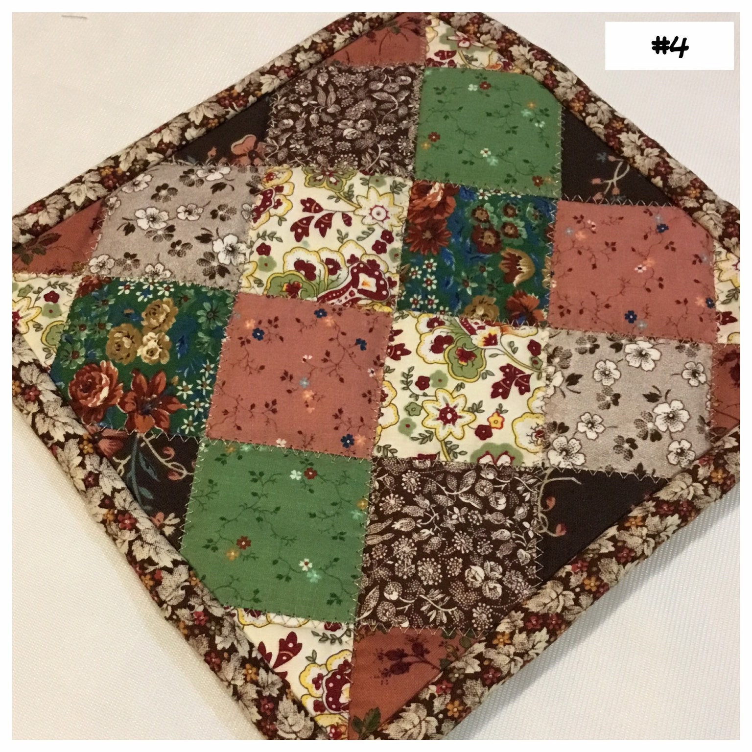 Homemade quilted pot holders, quilted Hot Pads, pot holder, hotpad