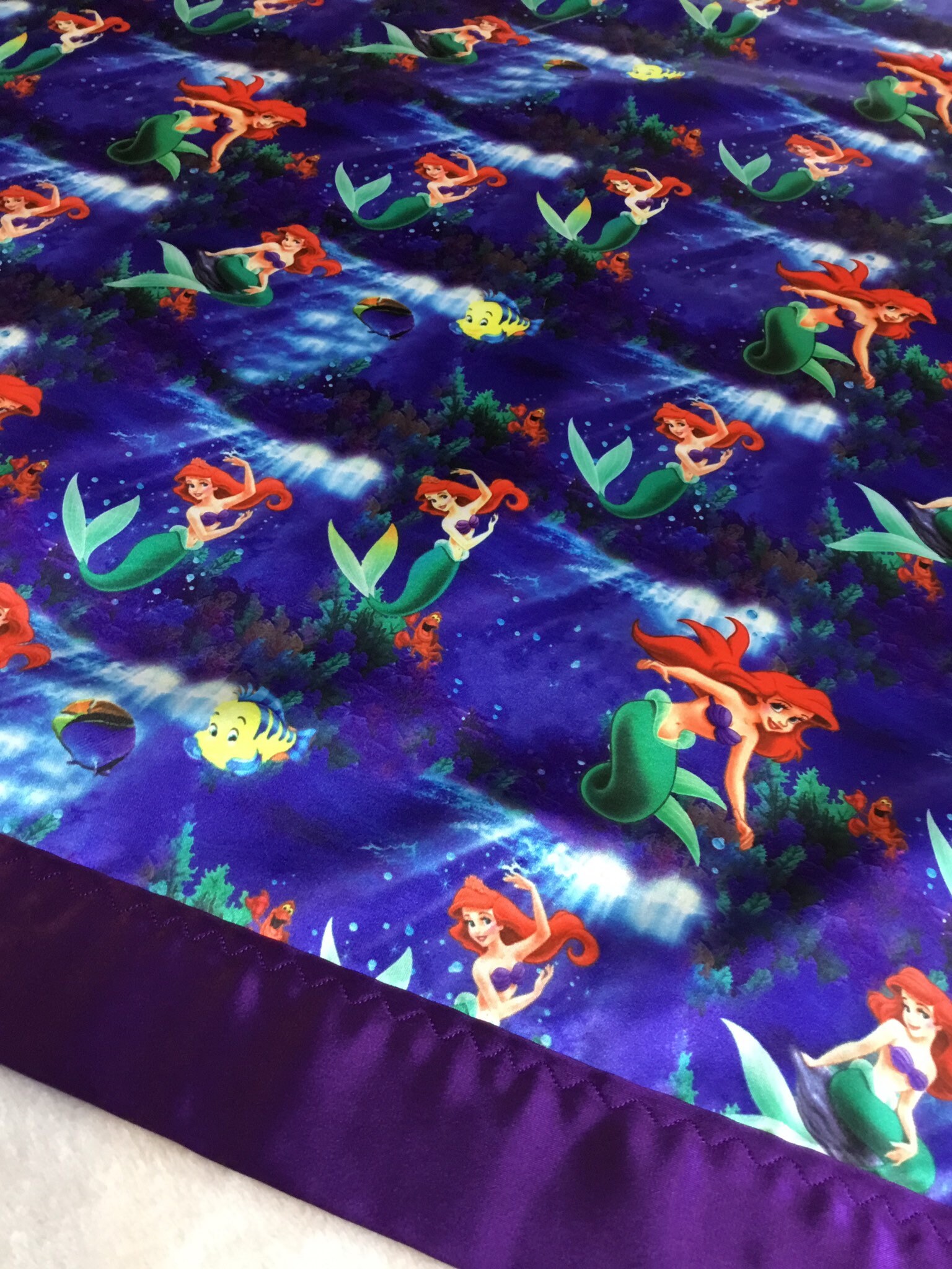 Ariel Disney Silky Blanket, this silky blanket measures 40x50, perfect ...