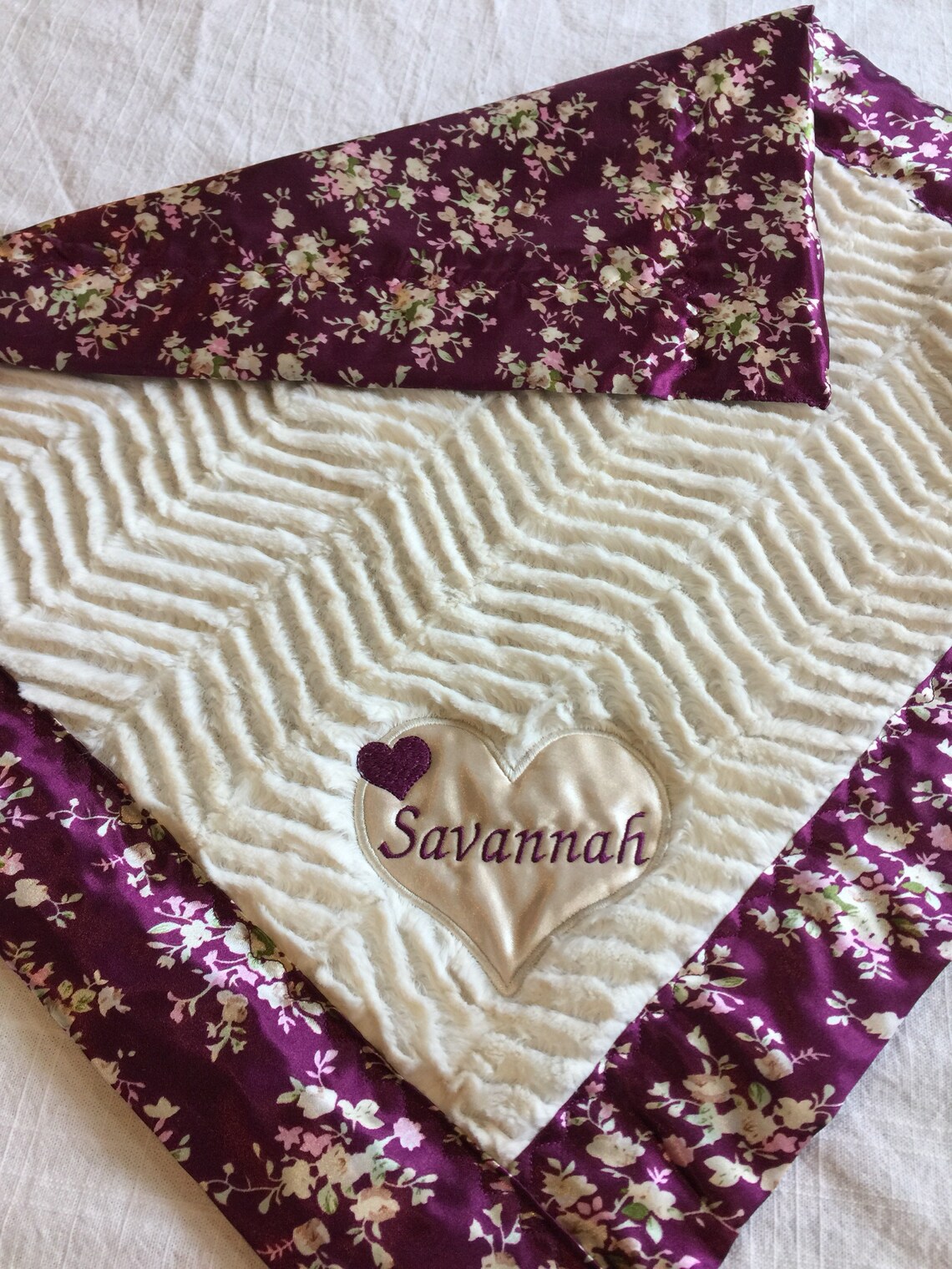 Lovey Silky Blanket Newborn Baby Blanket Custom Baby Etsy
