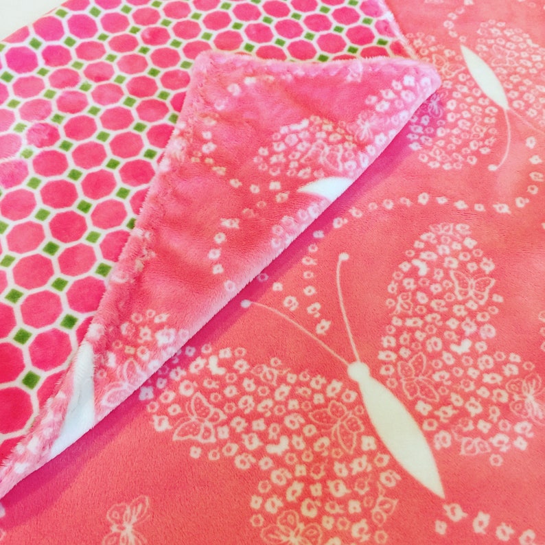 Baby blanket. This blanket is Ready to Ship butterfly minky Etsy