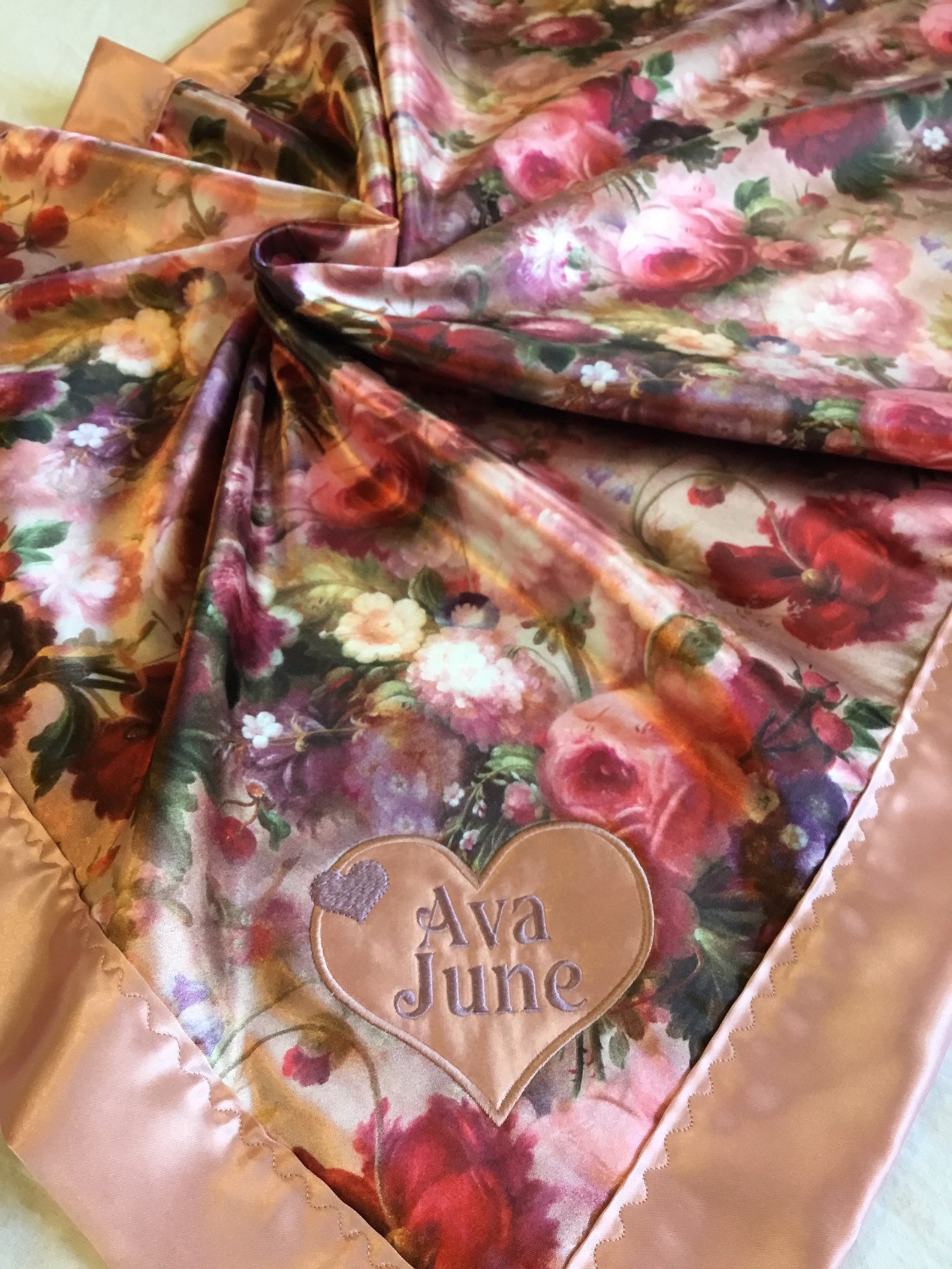 Baby Blanket Silky Baby Blankets Lovey Personalized Baby Etsy