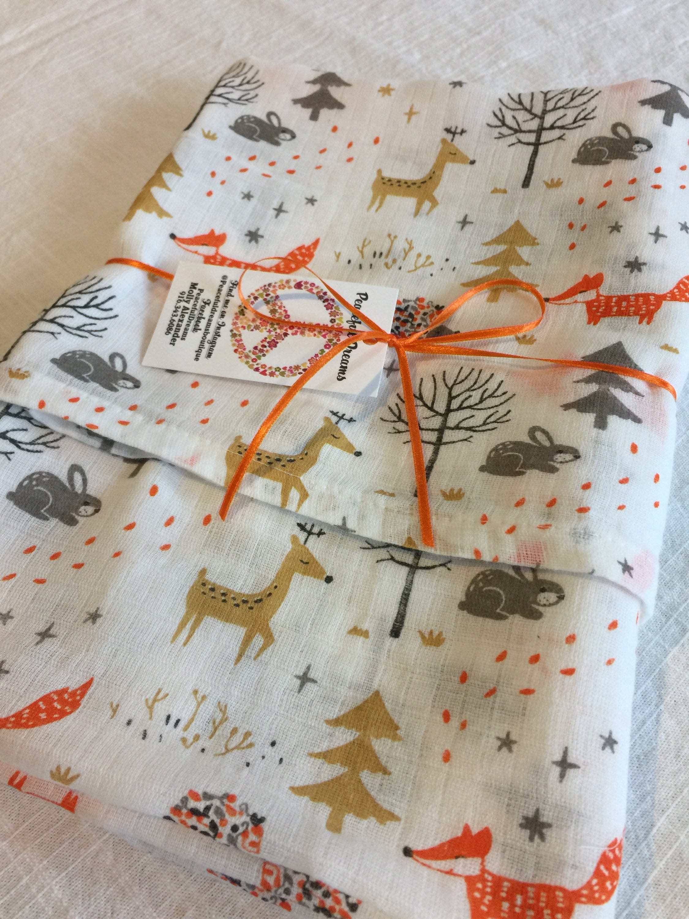 deer muslin blanket