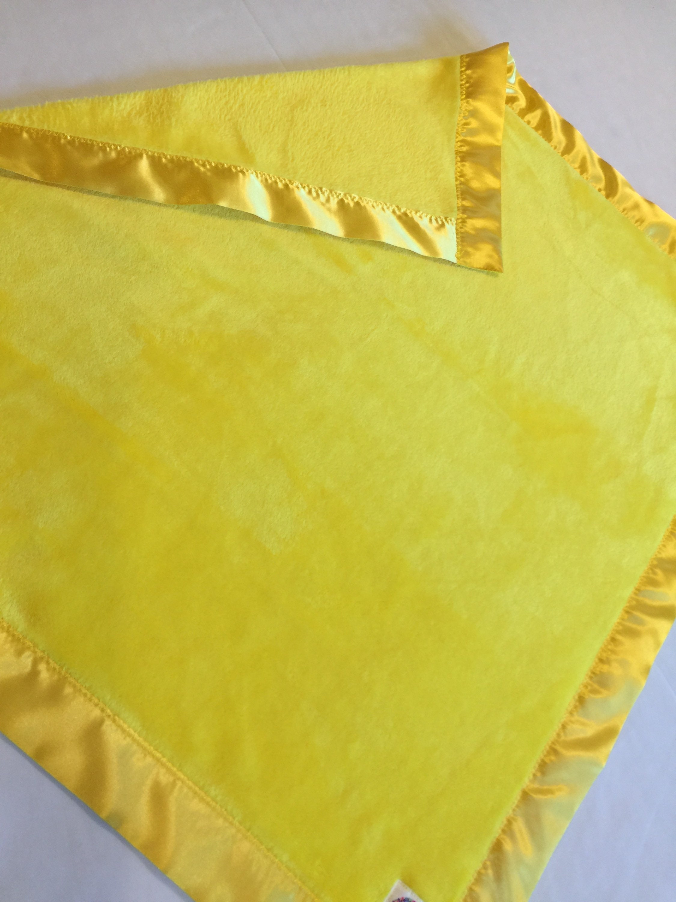 2 Poly Gold/Yellow Satin Blanket Binding