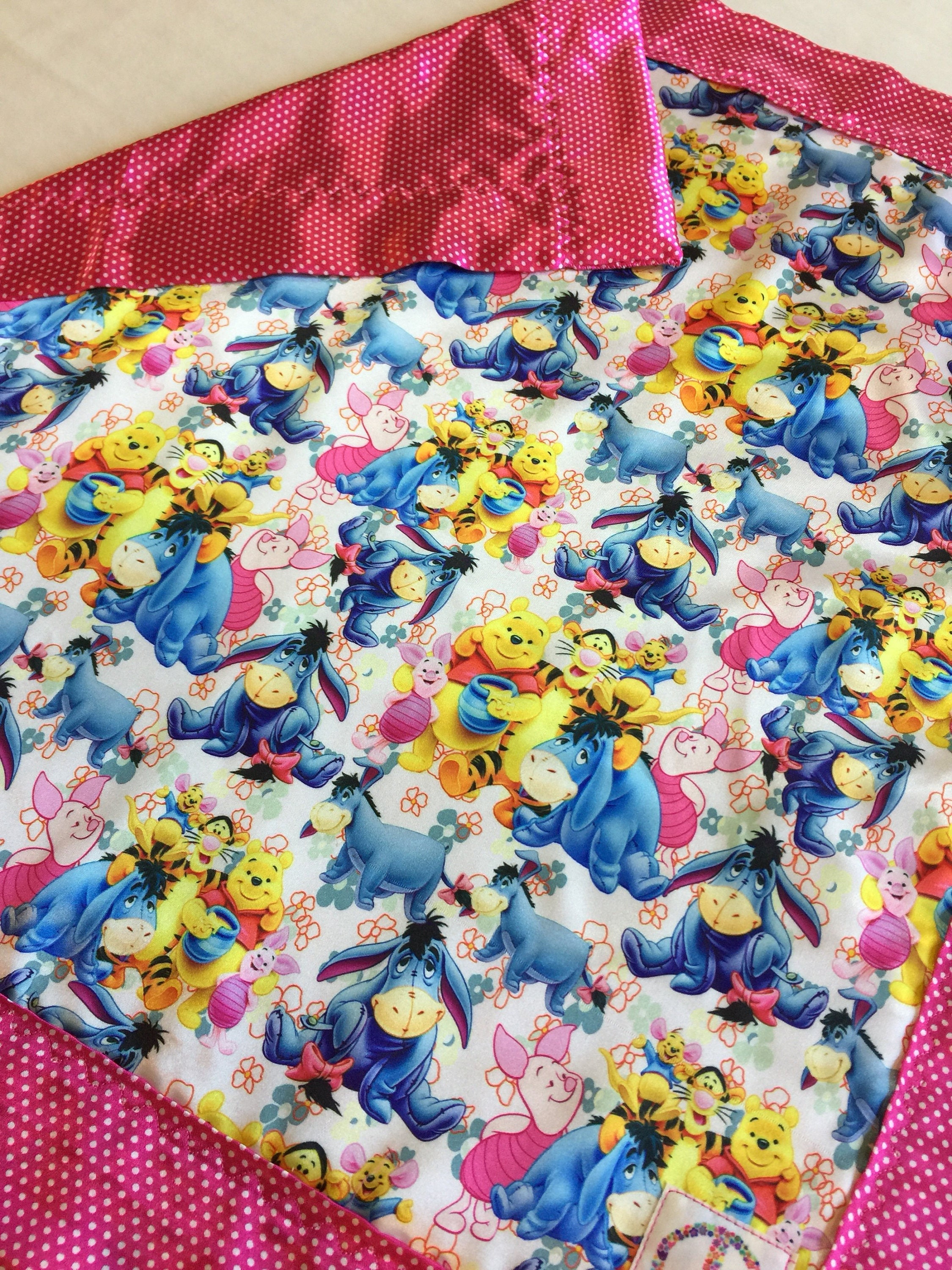 Disney Winnie the Pooh. Baby blanket, Silky blanket, Stroller blanket