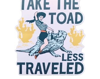 Toad Less Traveled Sticker