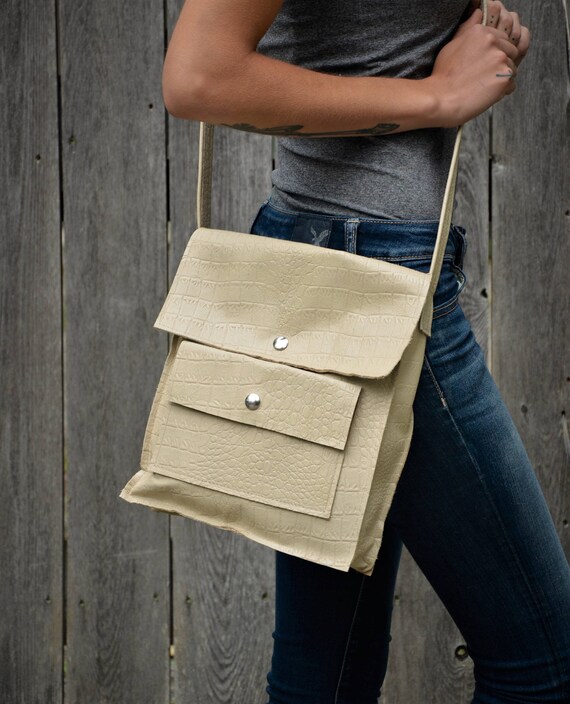 Ivory Crossbody Bag Ivory Leather Satchel Ivory Leather Bag Etsy