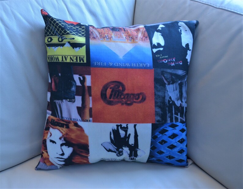 Rock Star Pillow Cover Music Cushion Cover Rock Memorabilia Etsy