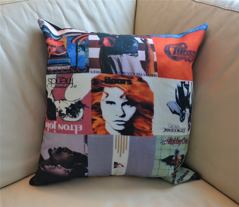 Rock Star Pillow Cover Music Cushion Cover Rock Memorabilia Etsy