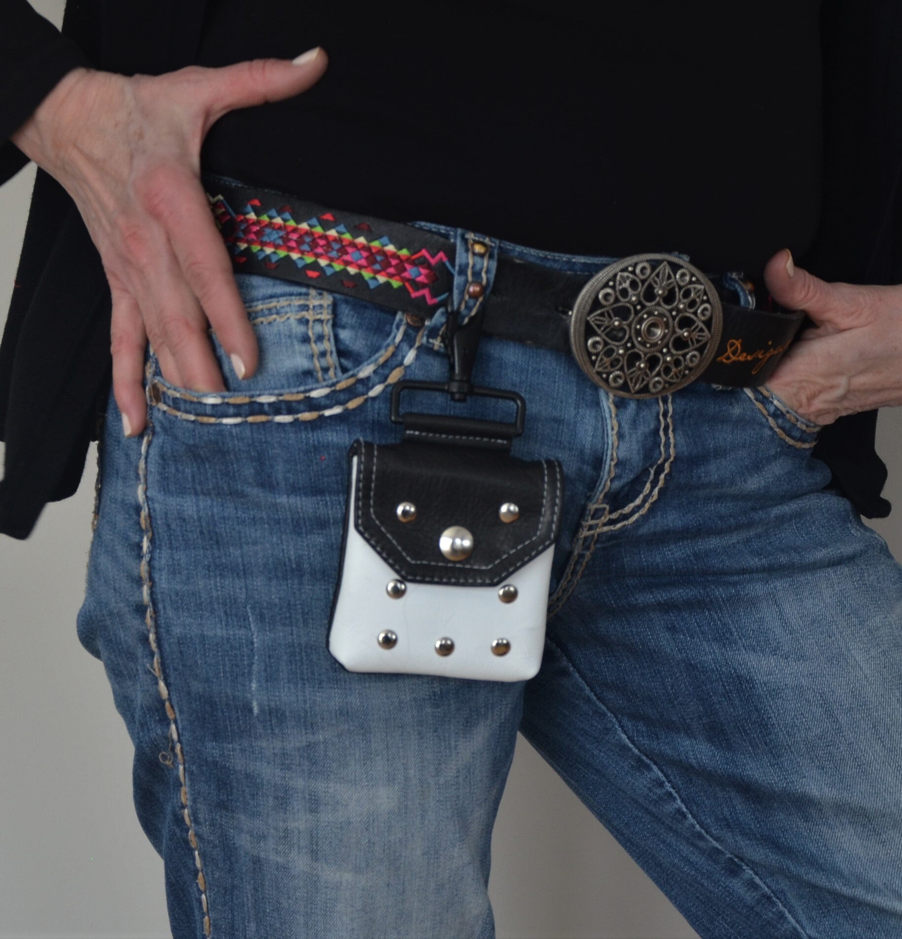 Belt loop purse ride bag clearance