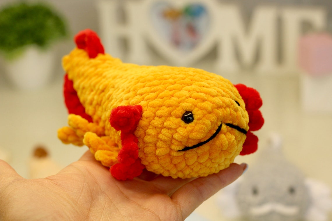 Crochet Pattern Axolotl Amigurumi Pattern Axolotl Plush Toy Etsy